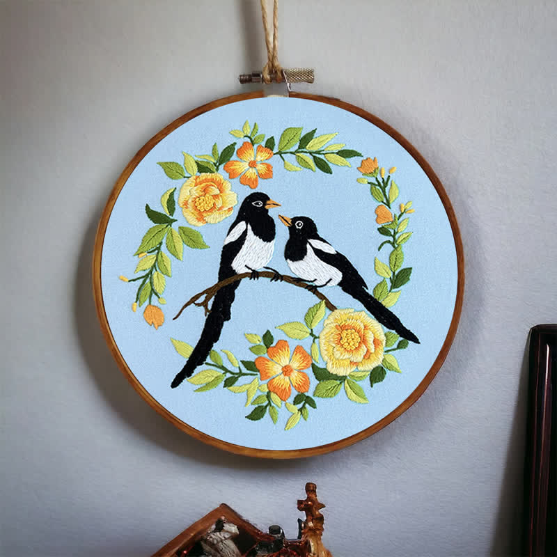 Rubbyoo Embroidery Kit - Love Birds And Flowers - image 3