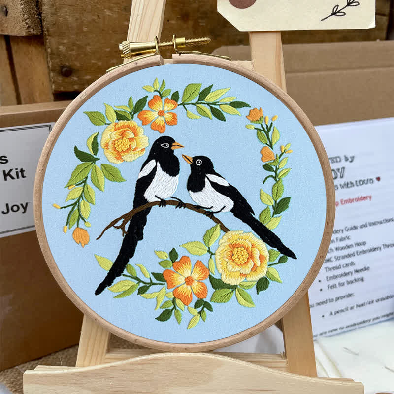 Rubbyoo Embroidery Kit - Love Birds And Flowers - image 5