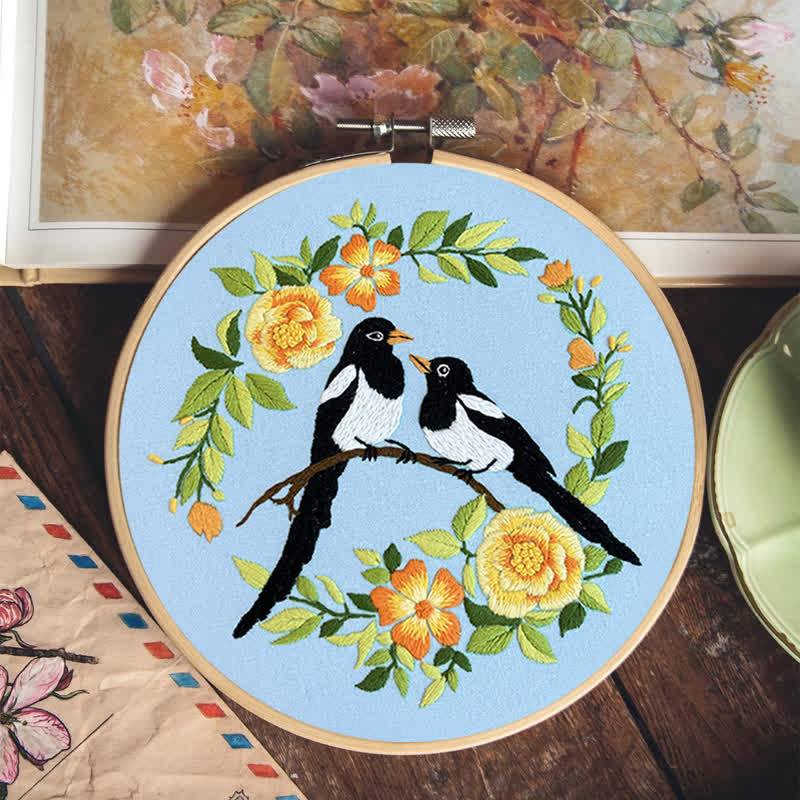 Rubbyoo Embroidery Kit - Love Birds And Flowers - image 7