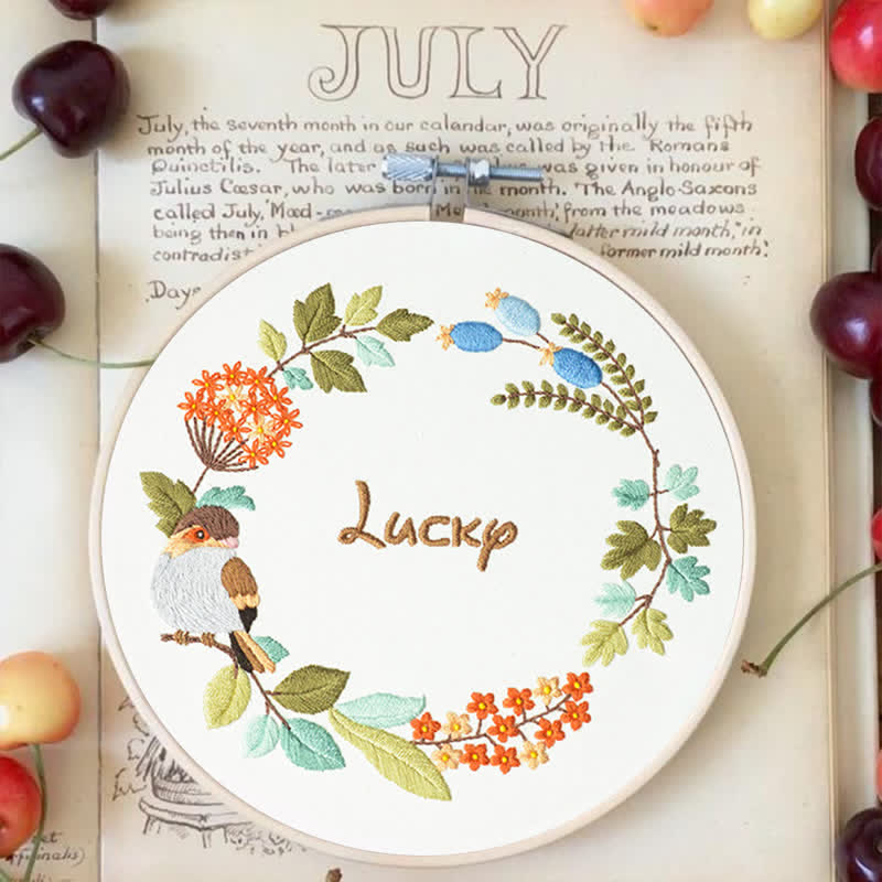 Rubbyoo Embroidery Kit - Lucky Wreath - image 2