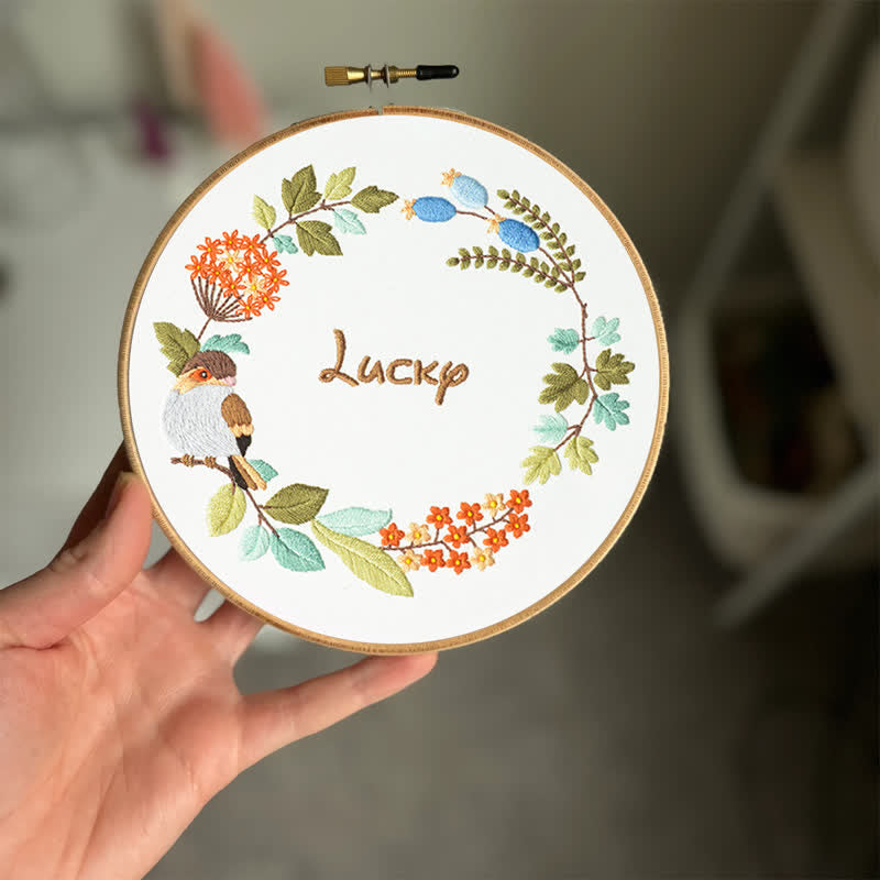 Rubbyoo Embroidery Kit - Lucky Wreath - image 1