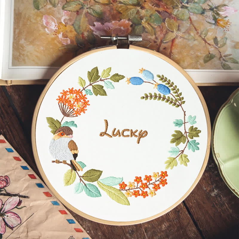 Rubbyoo Embroidery Kit - Lucky Wreath - image 6