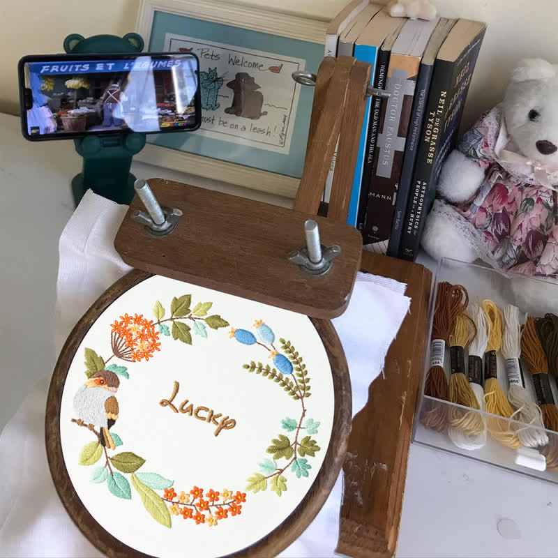 Rubbyoo Embroidery Kit - Lucky Wreath - image 5