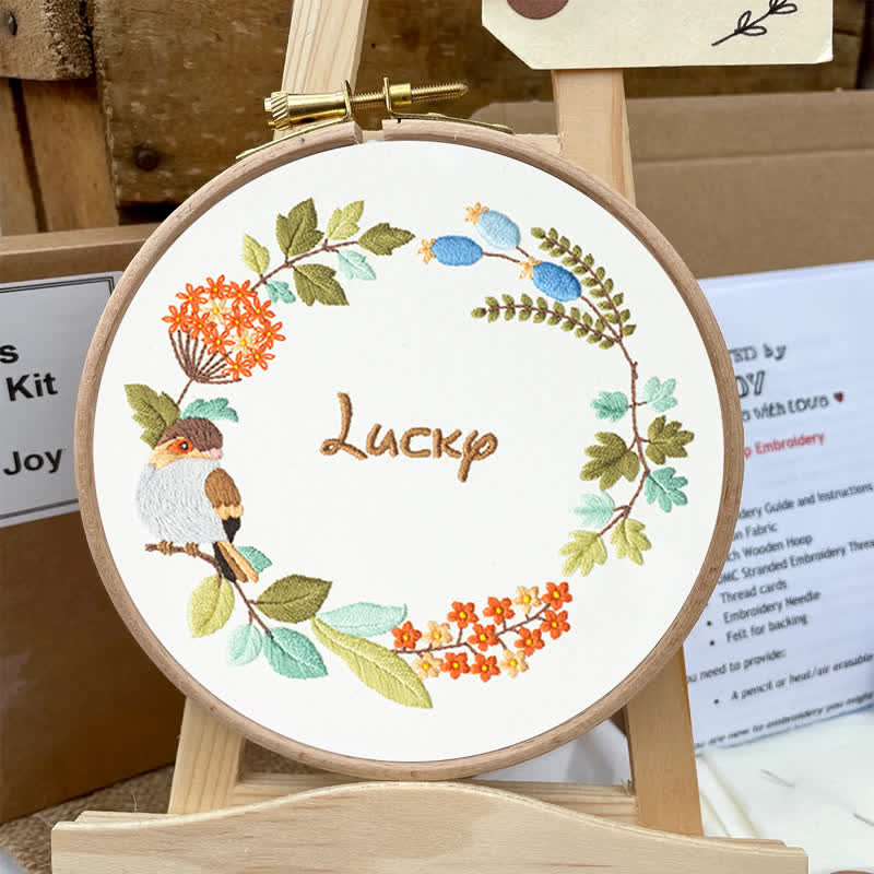 Rubbyoo Embroidery Kit - Lucky Wreath - image 4