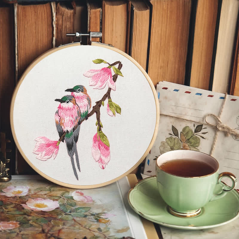 Rubbyoo Embroidery Kit - Birds On Branch - image 5