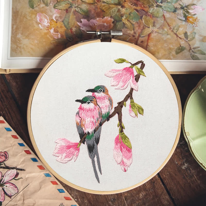 Rubbyoo Embroidery Kit - Birds On Branch - image 7