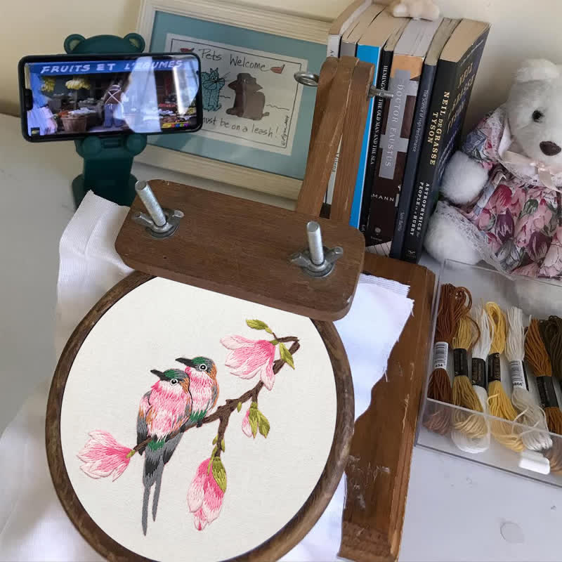 Rubbyoo Embroidery Kit - Birds On Branch - image 6