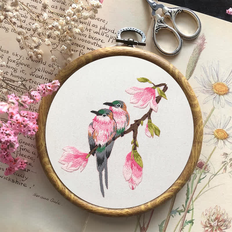 Rubbyoo Embroidery Kit - Birds On Branch - image 8