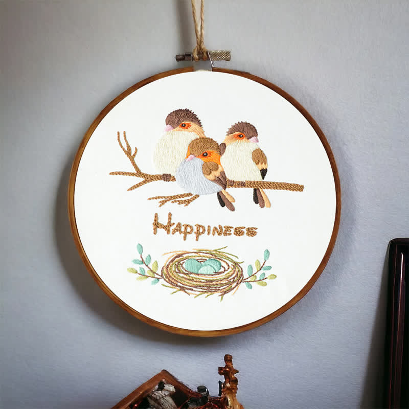 Rubbyoo Embroidery Kit - Happy Bird Family - image 3