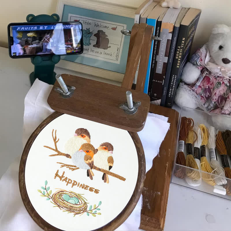 Rubbyoo Embroidery Kit - Happy Bird Family - image 6