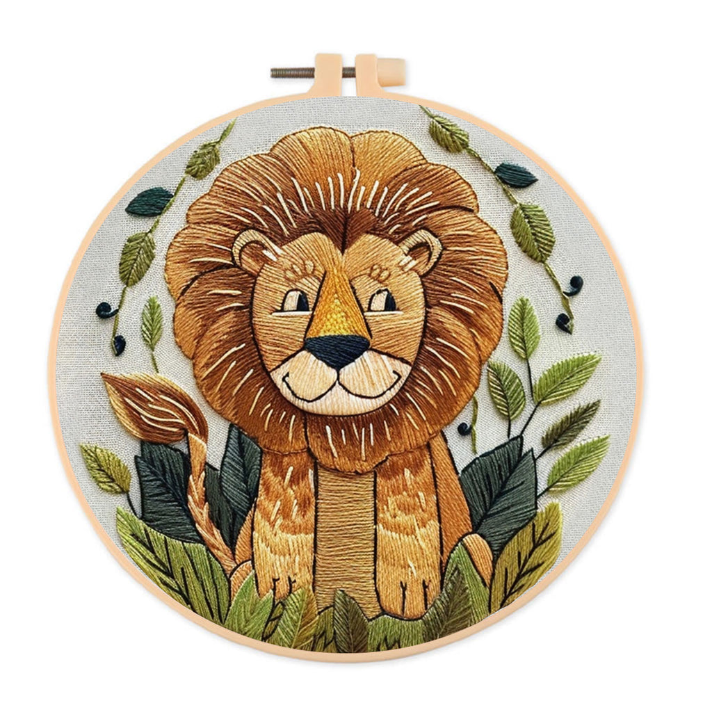 Rubbyoo Embroidery Kit -Big Smile Lion - image 0