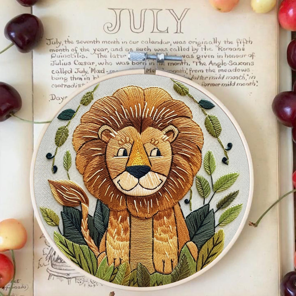 Rubbyoo Embroidery Kit -Big Smile Lion - image 2