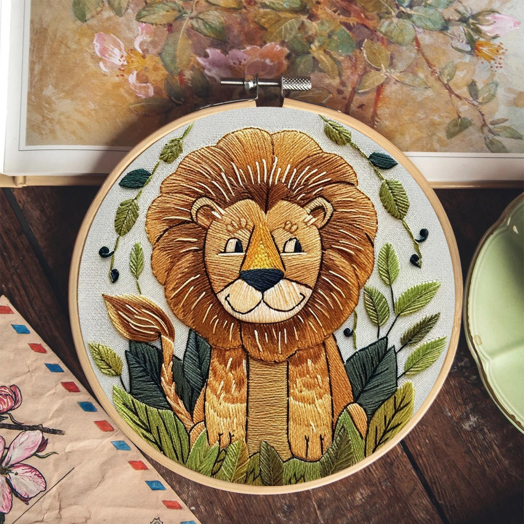 Rubbyoo Embroidery Kit -Big Smile Lion - image 8