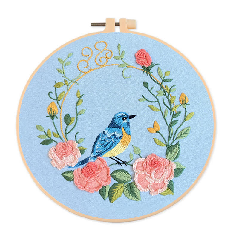 Rubbyoo Embroidery Kit -Exotic Bird-Flowers - image 0