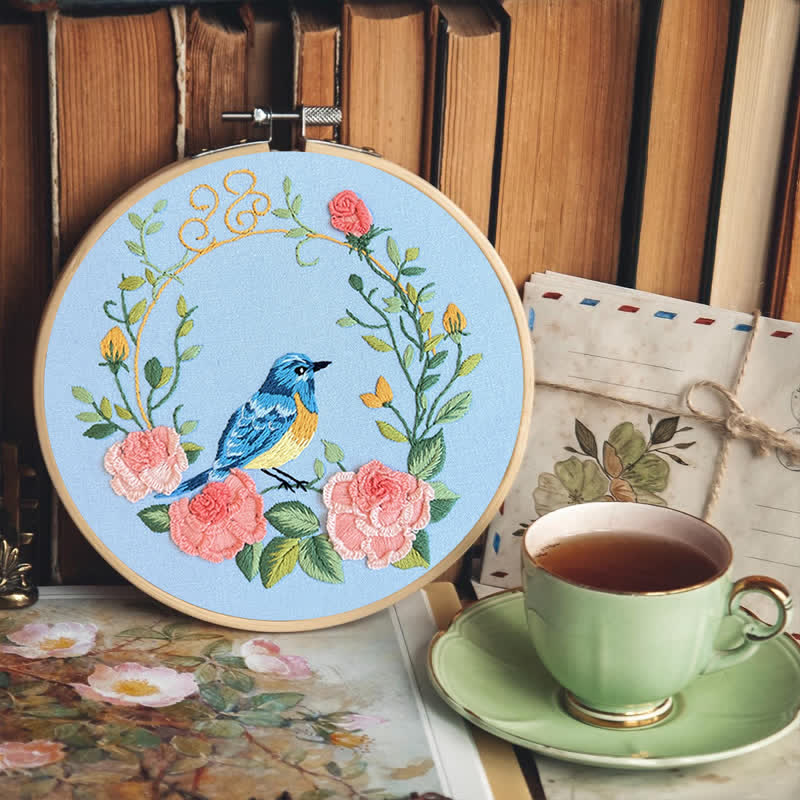 Rubbyoo Embroidery Kit -Exotic Bird-Flowers - image 5