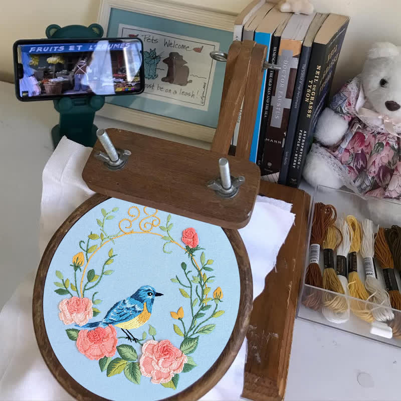 Rubbyoo Embroidery Kit -Exotic Bird-Flowers - image 4