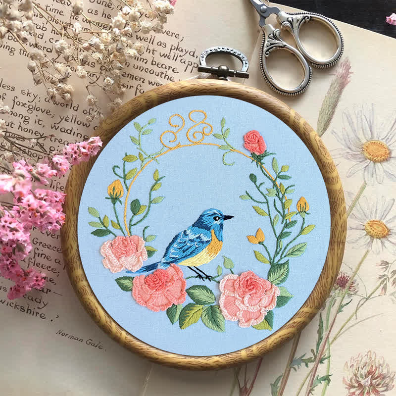 Rubbyoo Embroidery Kit -Exotic Bird-Flowers - image 7