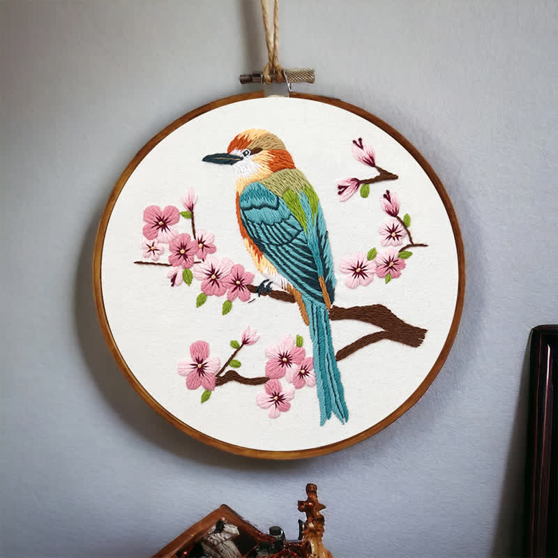 Rubbyoo Embroidery Kit - Birds On Plum Blossom Branch - image 4
