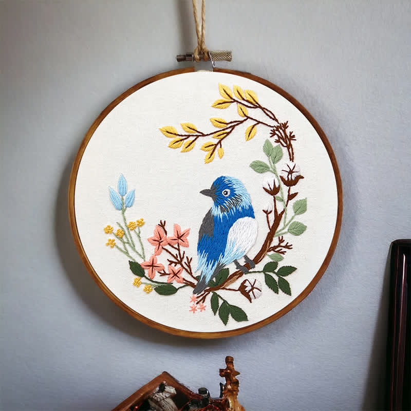 Rubbyoo Embroidery Kit - Spring Blue Birds - image 3