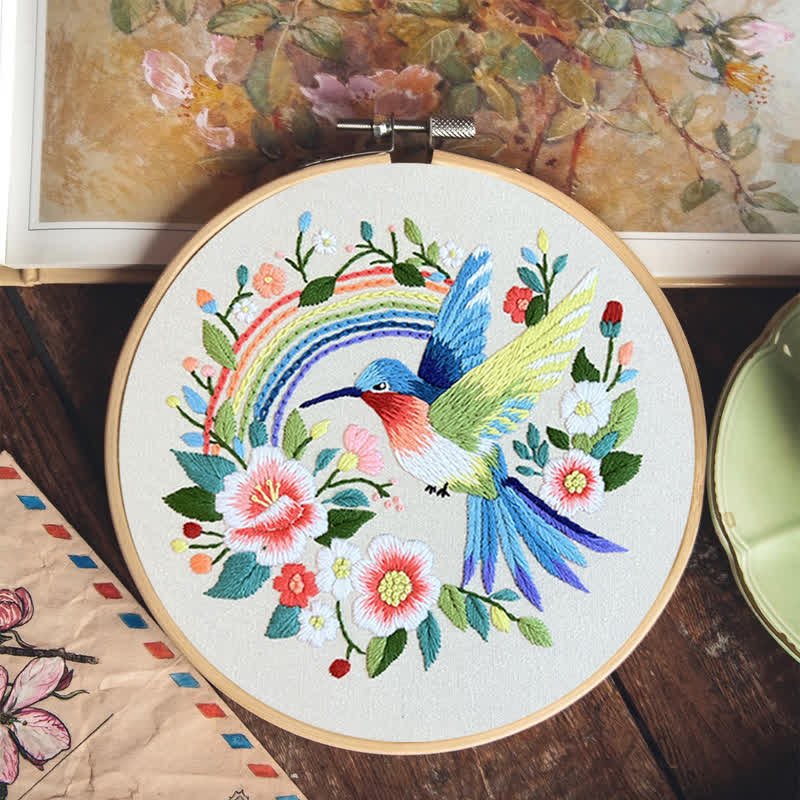 Rubbyoo Embroidery Kit - Exotic Blue Bird - image 6