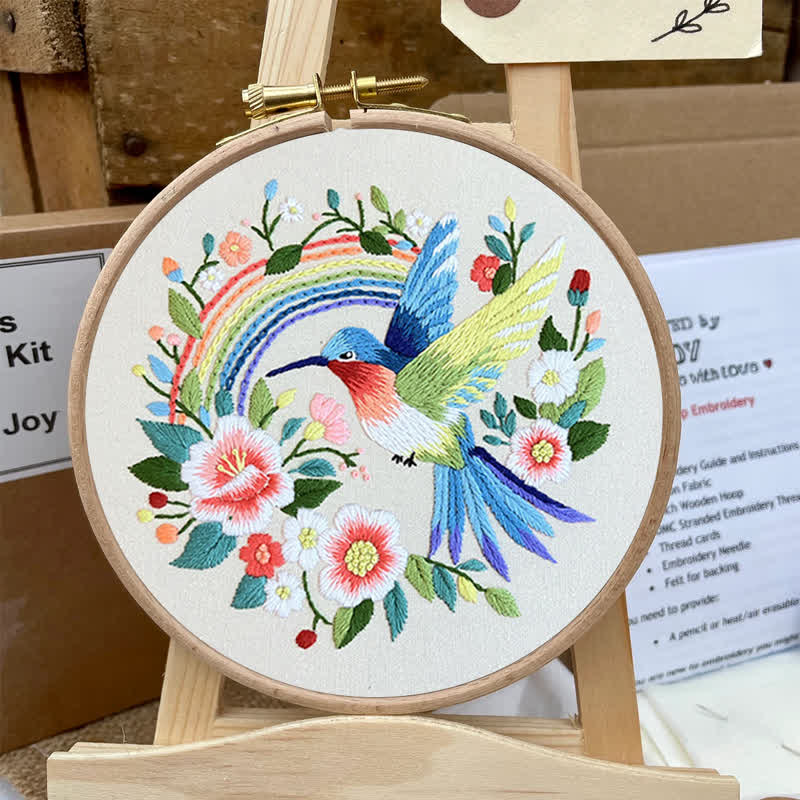 Rubbyoo Embroidery Kit - Exotic Blue Bird - image 4