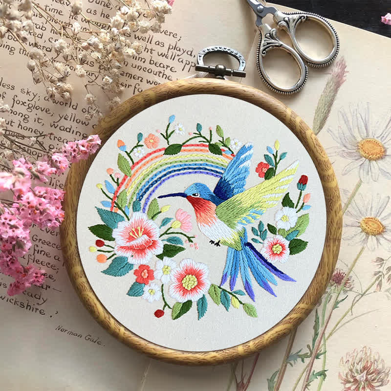 Rubbyoo Embroidery Kit - Exotic Blue Bird - image 8