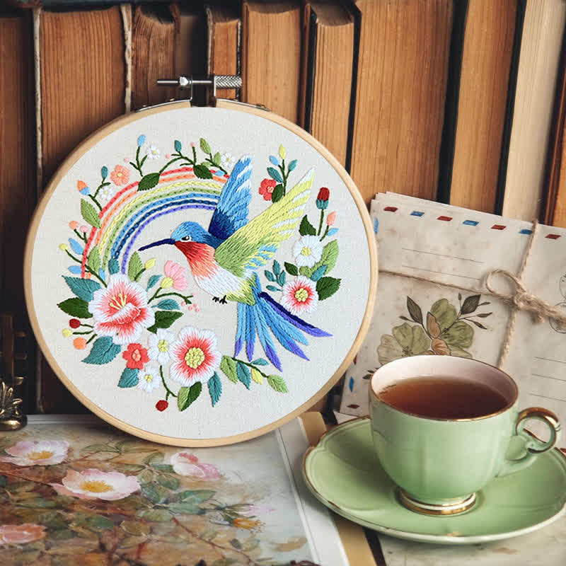 Rubbyoo Embroidery Kit - Exotic Blue Bird - image 7