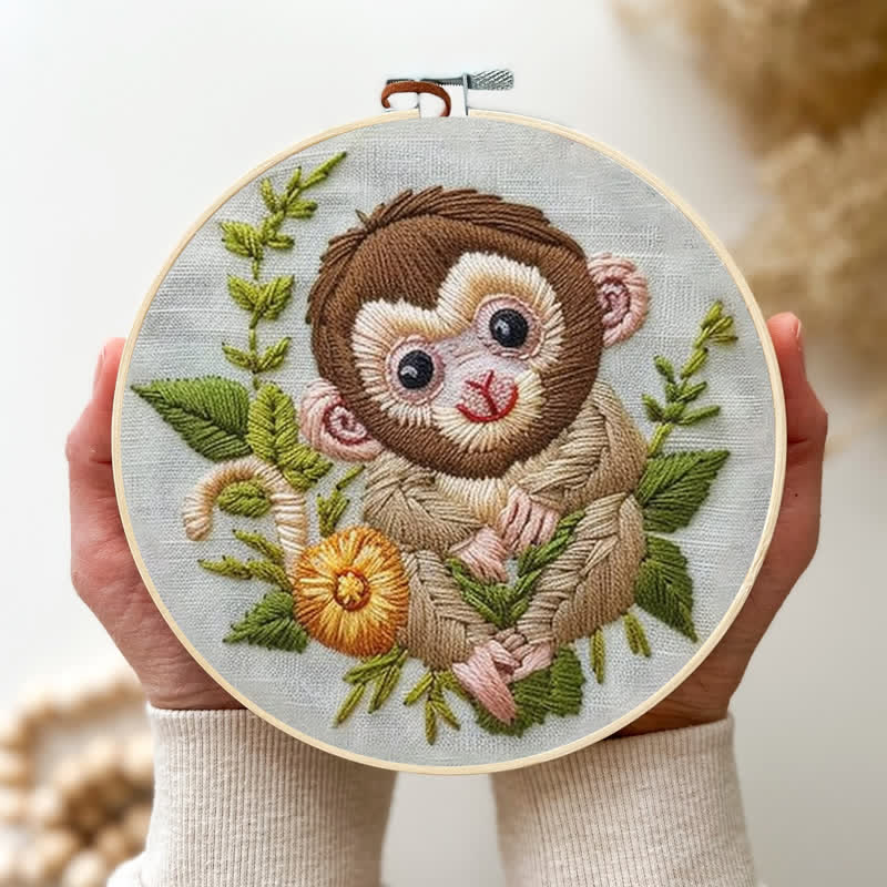 Rubbyoo Embroidery Kit - Lunar Monkey - image 1