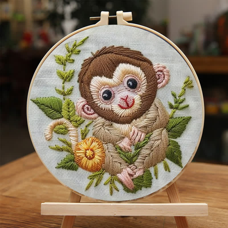 Rubbyoo Embroidery Kit - Lunar Monkey - image 2