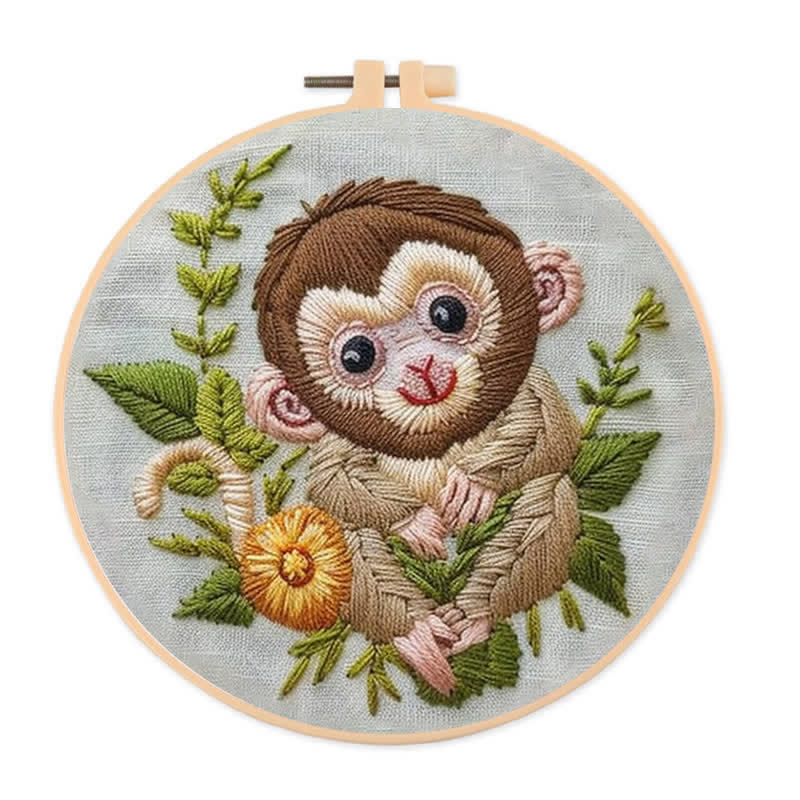 Rubbyoo Embroidery Kit - Lunar Monkey - image 0