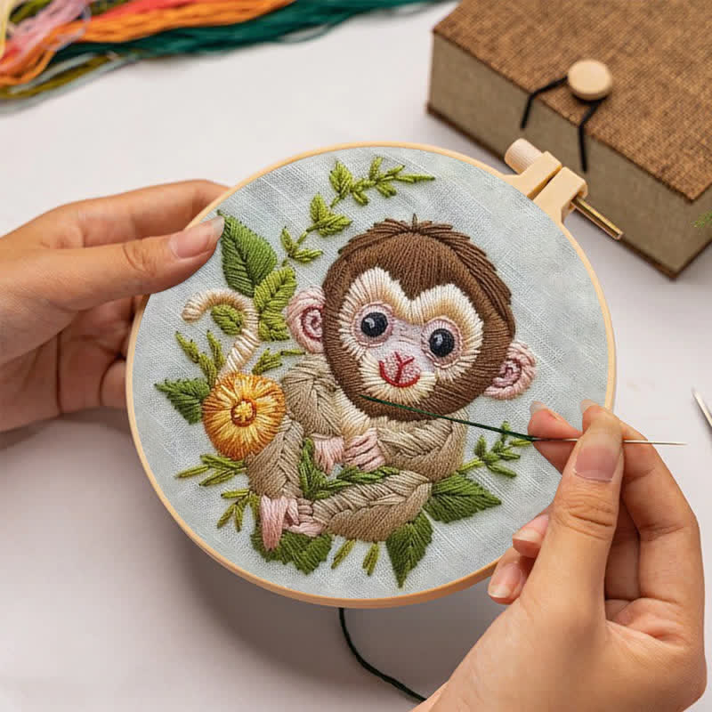 Rubbyoo Embroidery Kit - Lunar Monkey - image 3