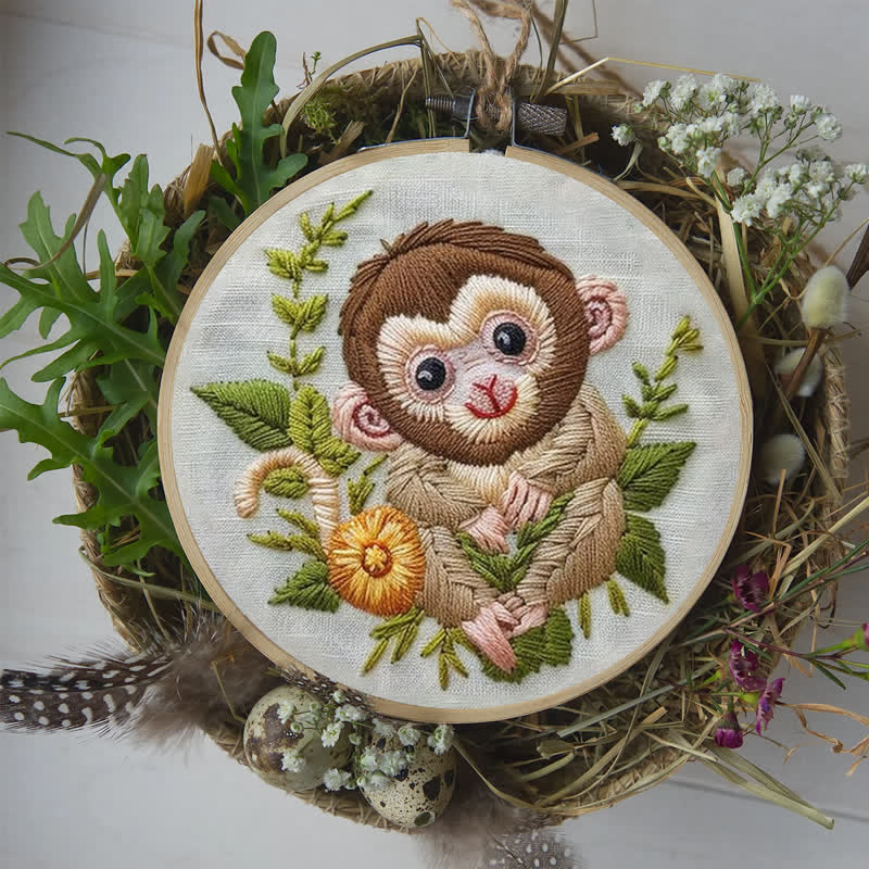 Rubbyoo Embroidery Kit - Lunar Monkey - image 9