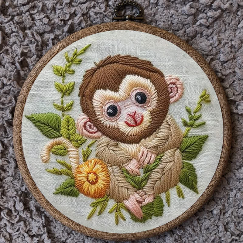 Rubbyoo Embroidery Kit - Lunar Monkey - image 8