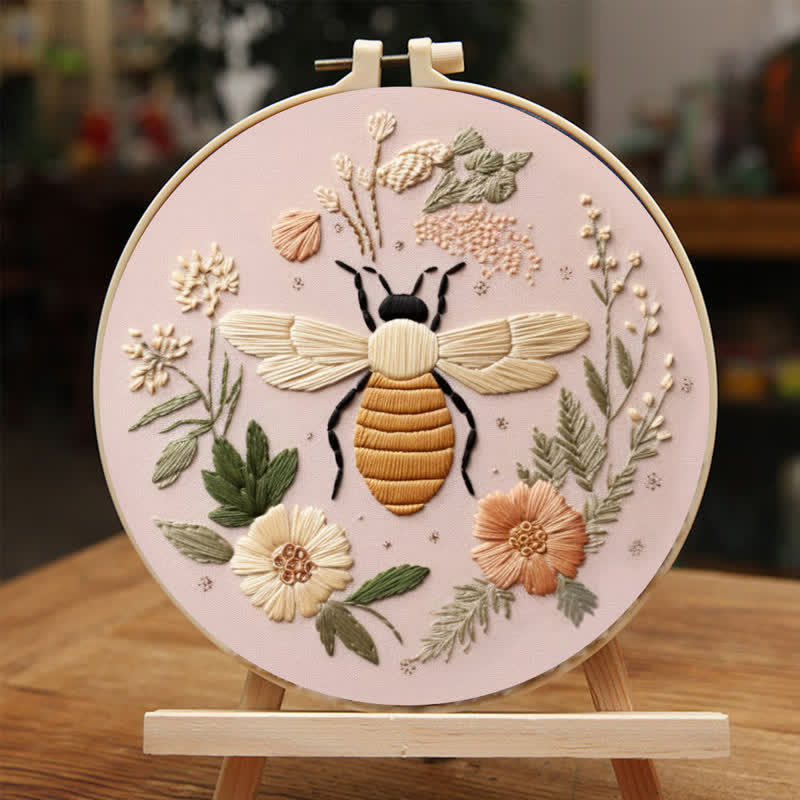Rubbyoo Embroidery Kit - Bee And Bloom - image 3