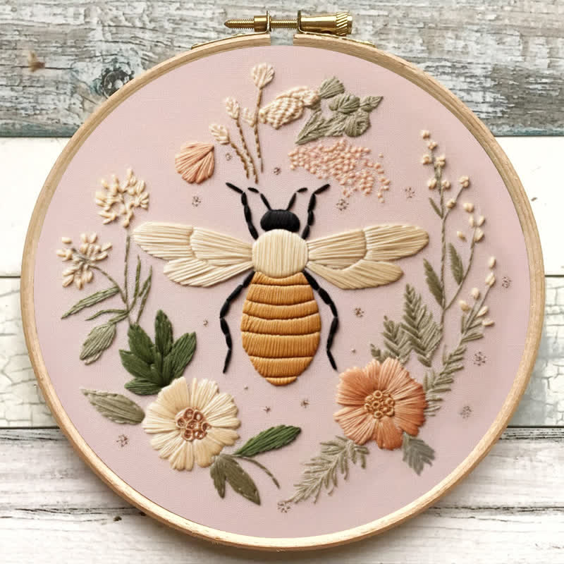 Rubbyoo Embroidery Kit - Bee And Bloom - image 5