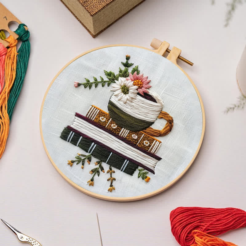 Rubbyoo Embroidery Kit - Books and Flowers - image 4