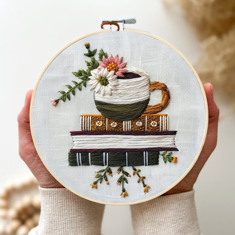 Rubbyoo Embroidery Kit - Books and Flowers - image 2