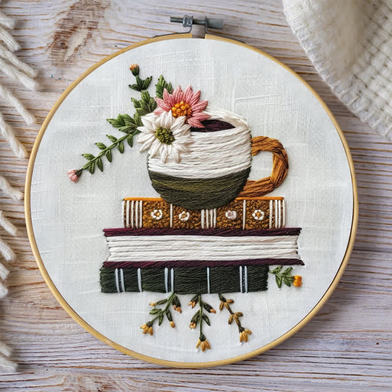 Rubbyoo Embroidery Kit - Books and Flowers - image 8