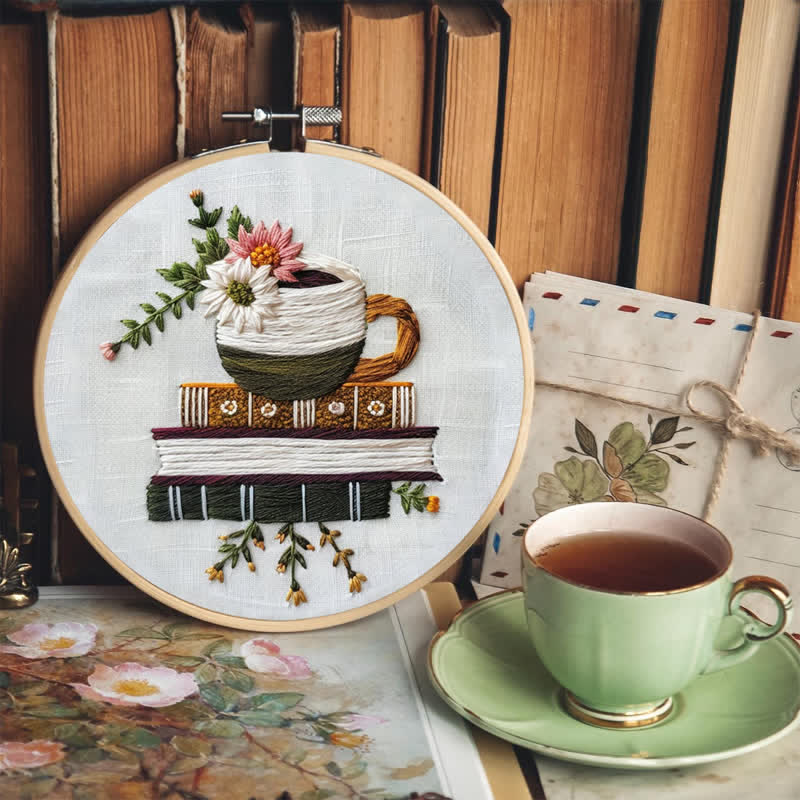 Rubbyoo Embroidery Kit - Books and Flowers - image 6