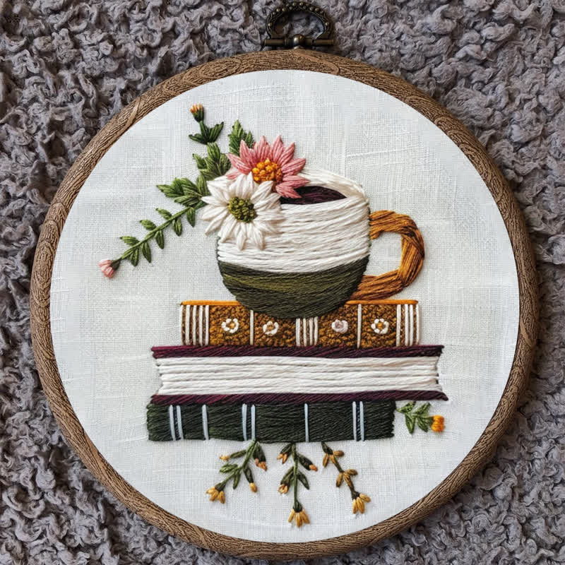 Rubbyoo Embroidery Kit - Books and Flowers - image 9