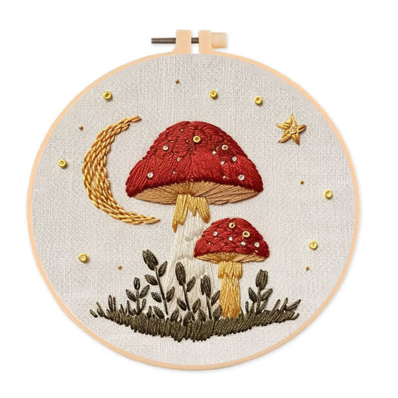 Rubbyoo Embroidery Kit - Woodland Mushroom - image 0