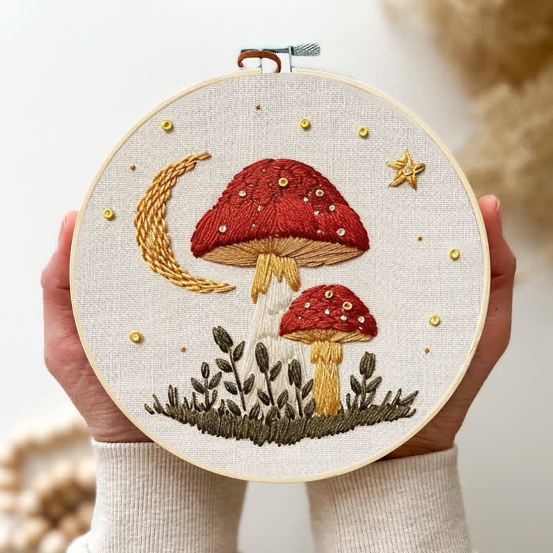 Rubbyoo Embroidery Kit - Woodland Mushroom - image 2