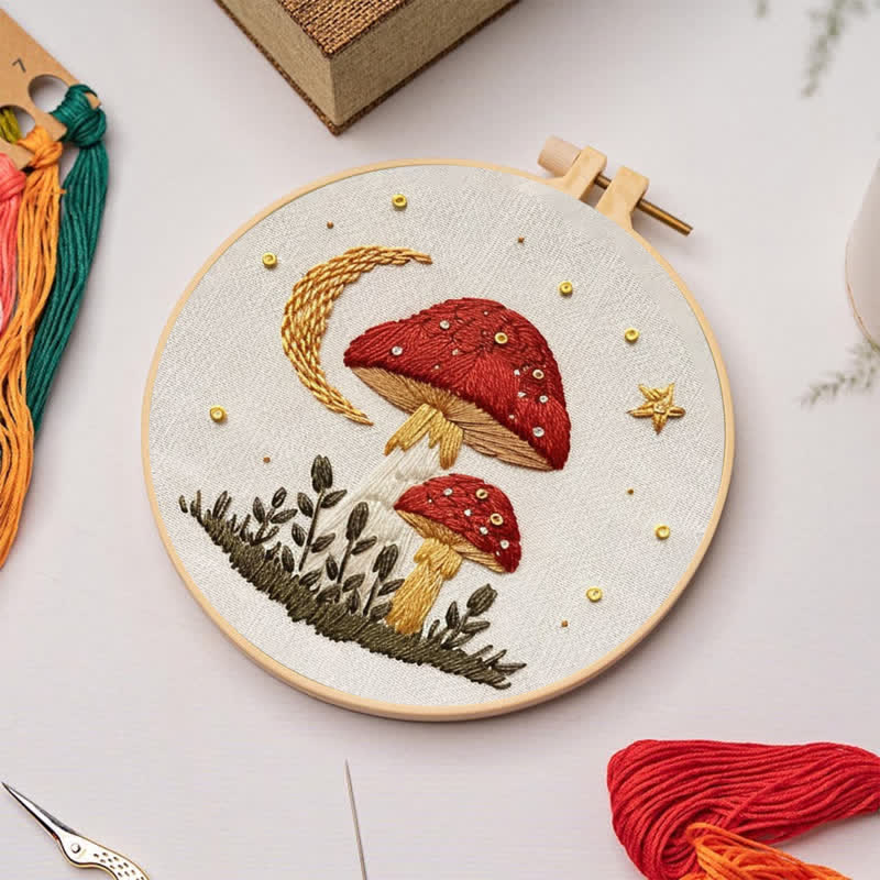 Rubbyoo Embroidery Kit - Woodland Mushroom - image 4
