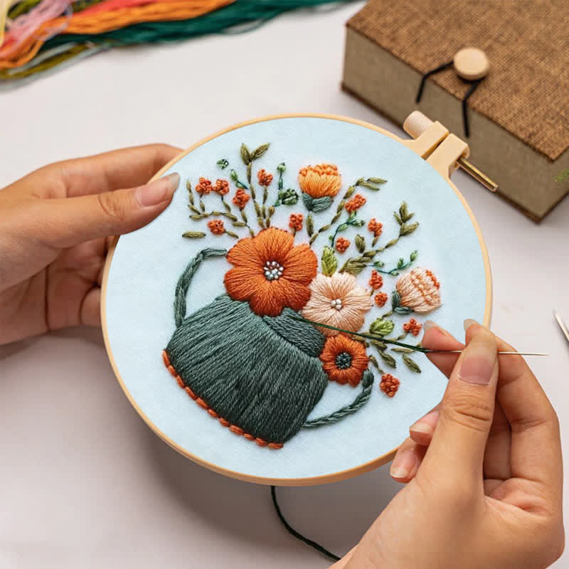 Rubbyoo Embroidery Kit - Tea Leaves - image 4