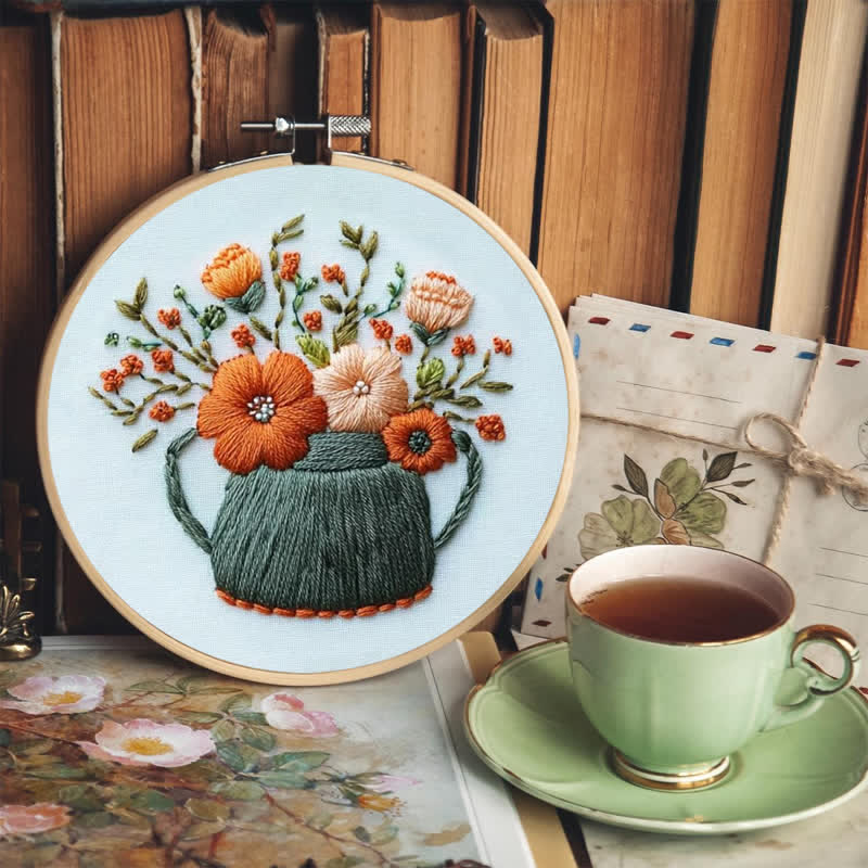 Rubbyoo Embroidery Kit - Tea Leaves - image 6