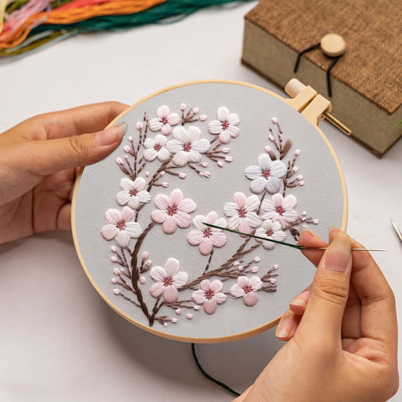 Rubbyoo Embroidery Kit - Cherry Blossom - image 1