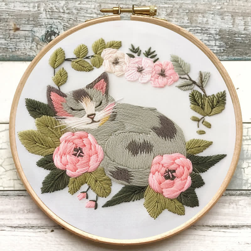Rubbyoo Embroidery Kit - Sleeping Cat - image 6