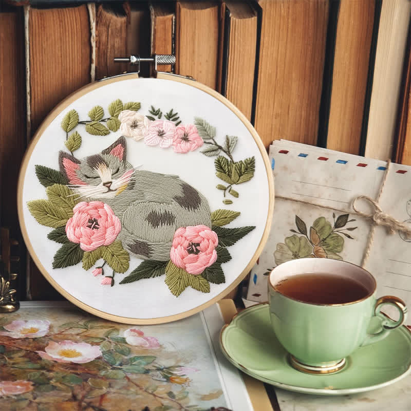 Rubbyoo Embroidery Kit - Sleeping Cat - image 5