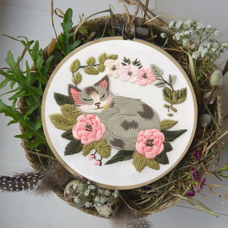 Rubbyoo Embroidery Kit - Sleeping Cat - image 8