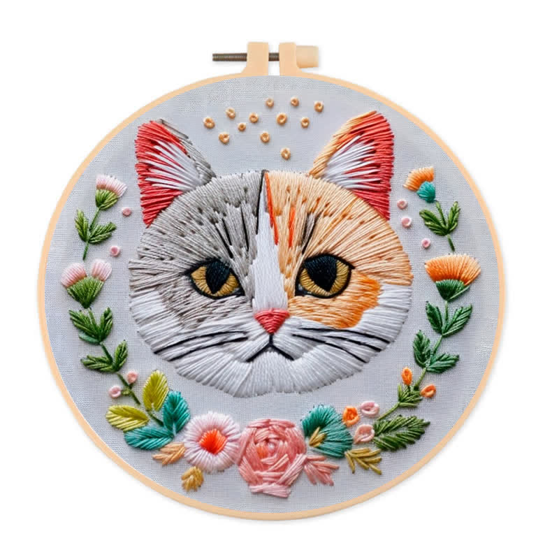 Rubbyoo Embroidery Kit - Indifferent Cat - image 0